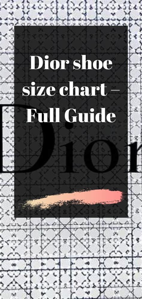 christian dior men's size chart|christian dior size chart women.